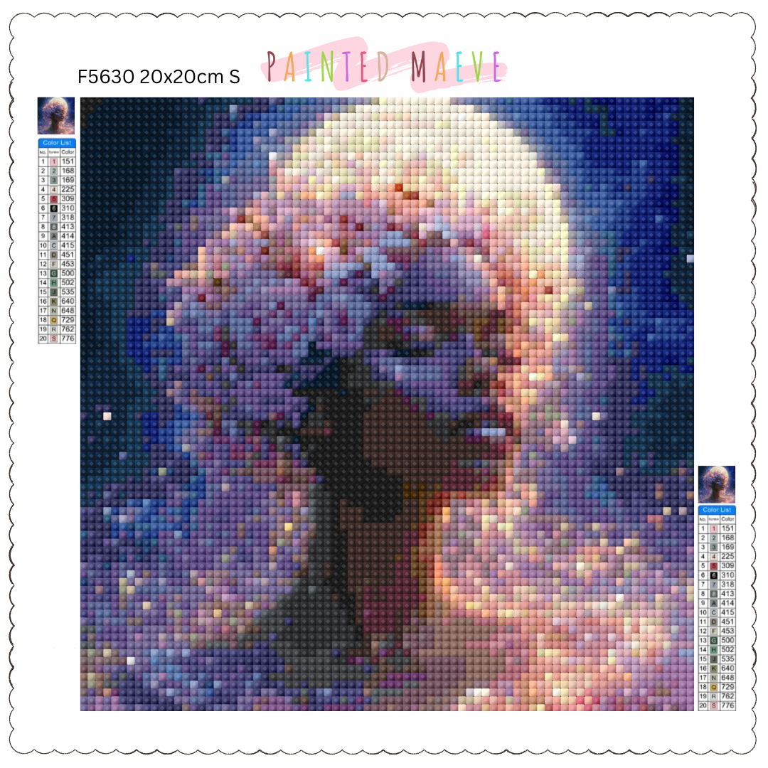 Pink Rose Deity: Diamond Painting Collection