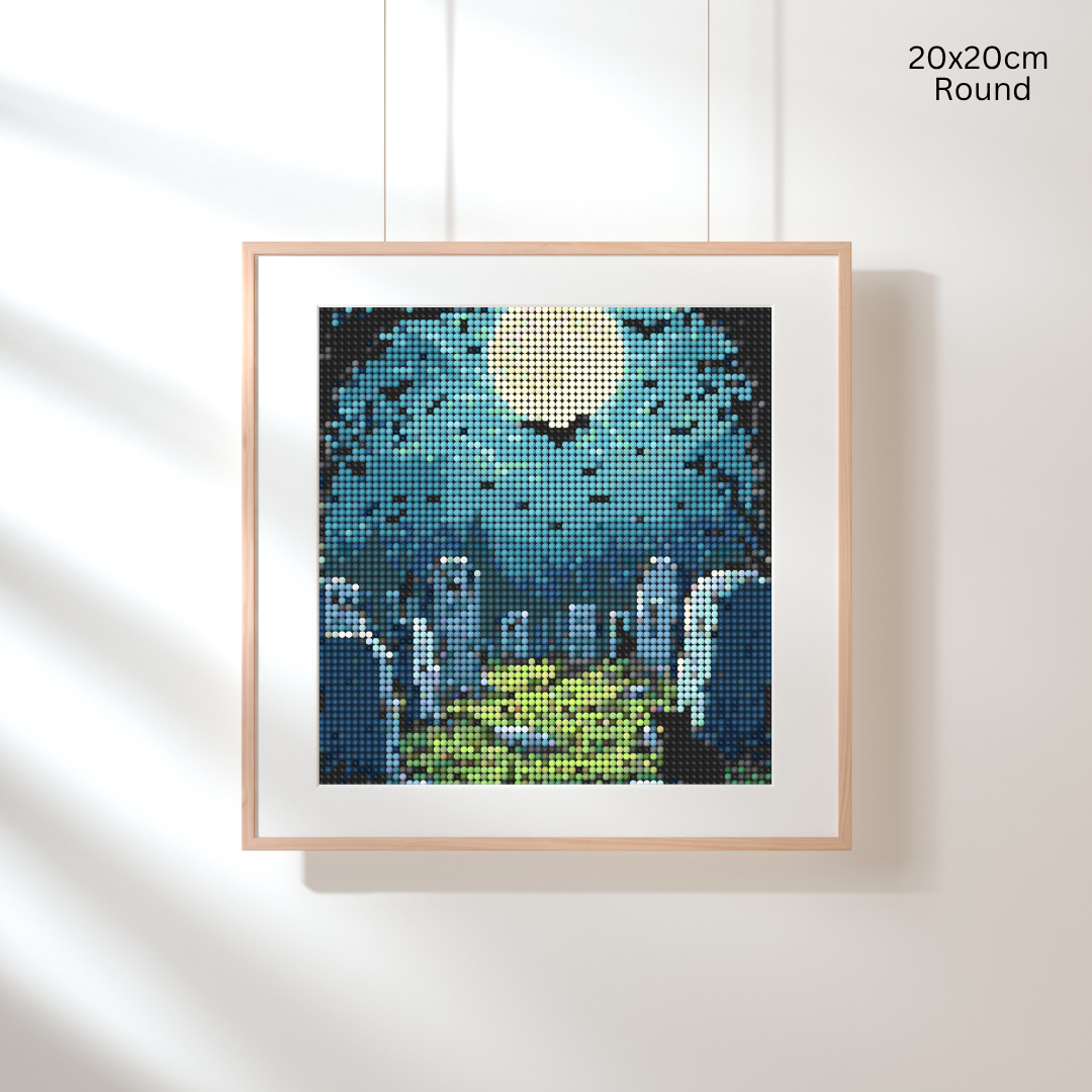 Spooky Cemetary: Diamond Painting Halloween Collection