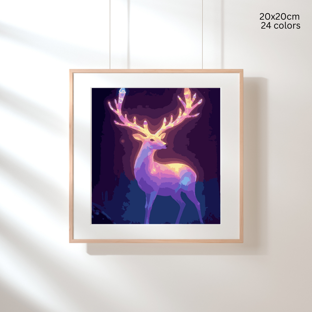 Antler Glow: Paint-by-Number Collection (24/36/48 colors | No Frame)