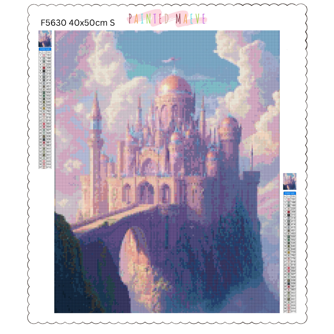 Celestial Fortress: Diamond Painting Collection