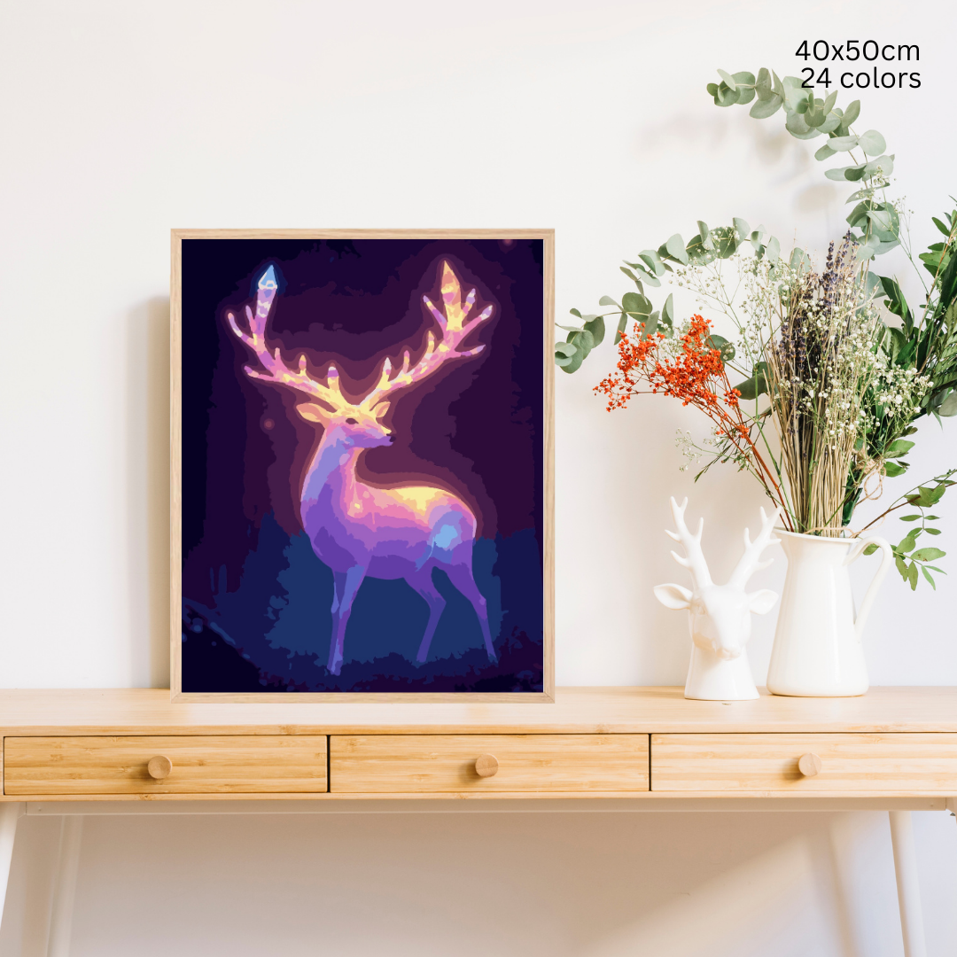 Antler Glow: Paint-by-Number Collection (24/36/48 colors | No Frame)