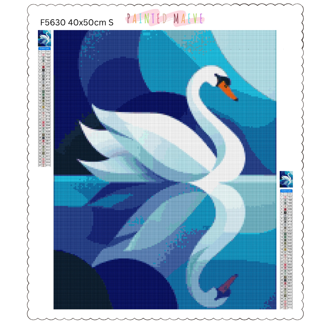 Reflections in Blue: Diamond Painting Collection