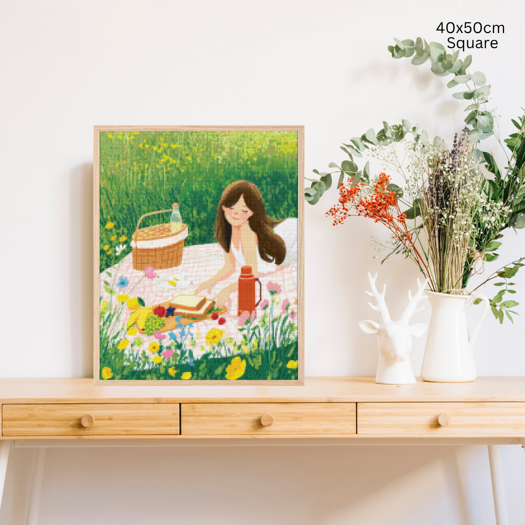 Sunny Picnic Bliss: Diamond Painting Collection