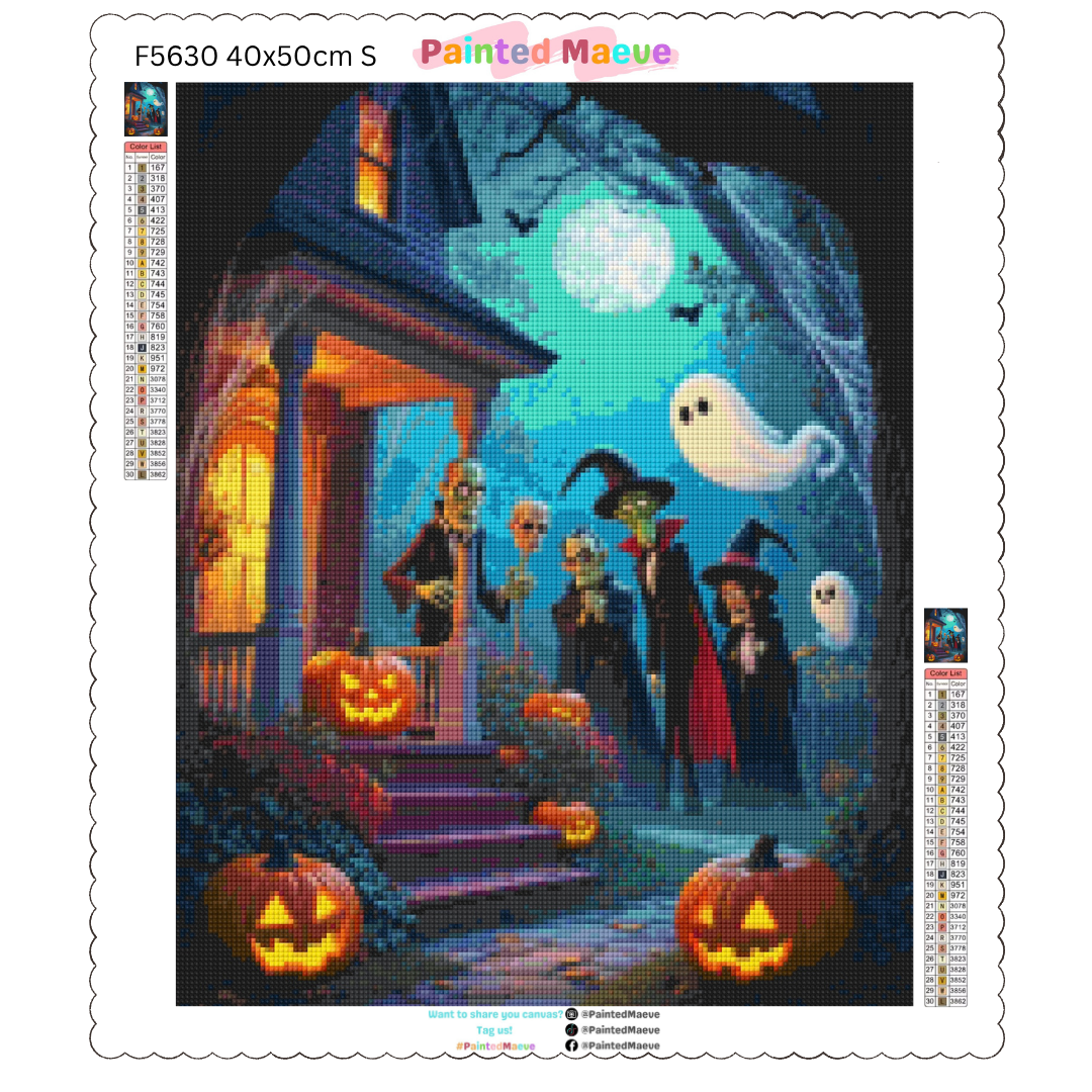 Monsters of Halloween: Diamond Painting Halloween Collection