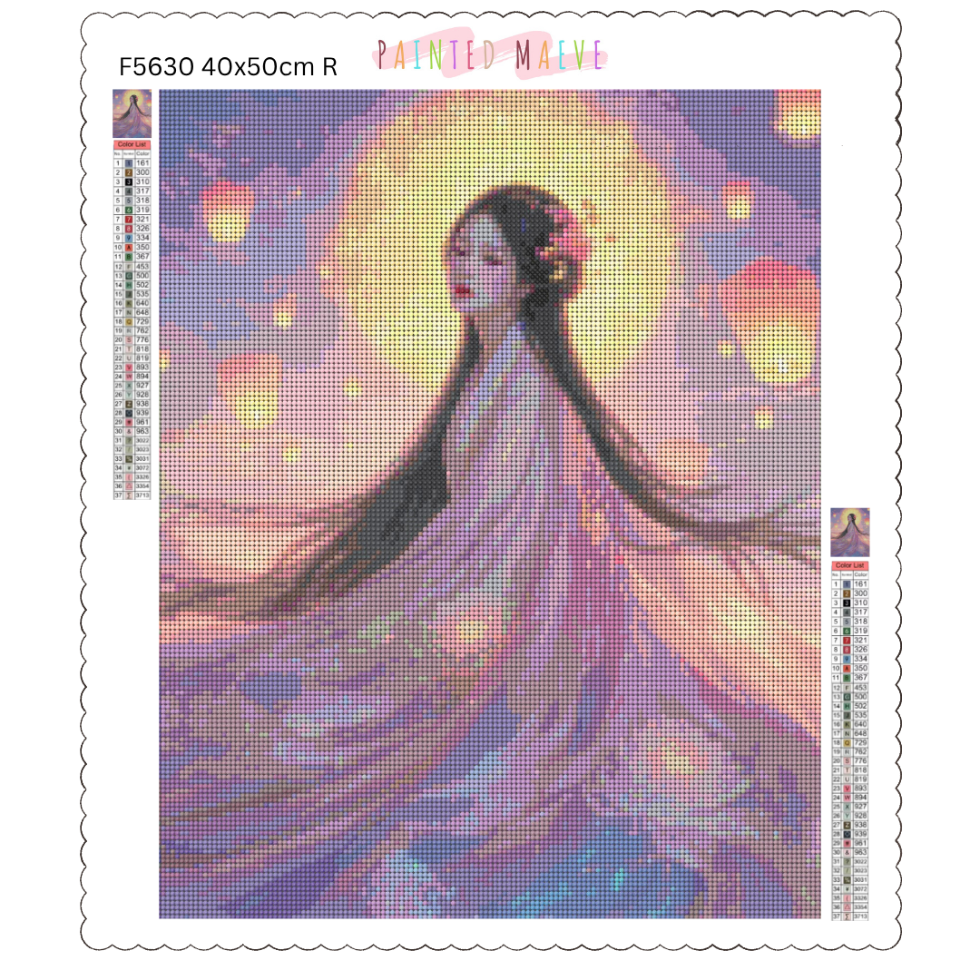 Lotus Princess: Diamond Painting Collection