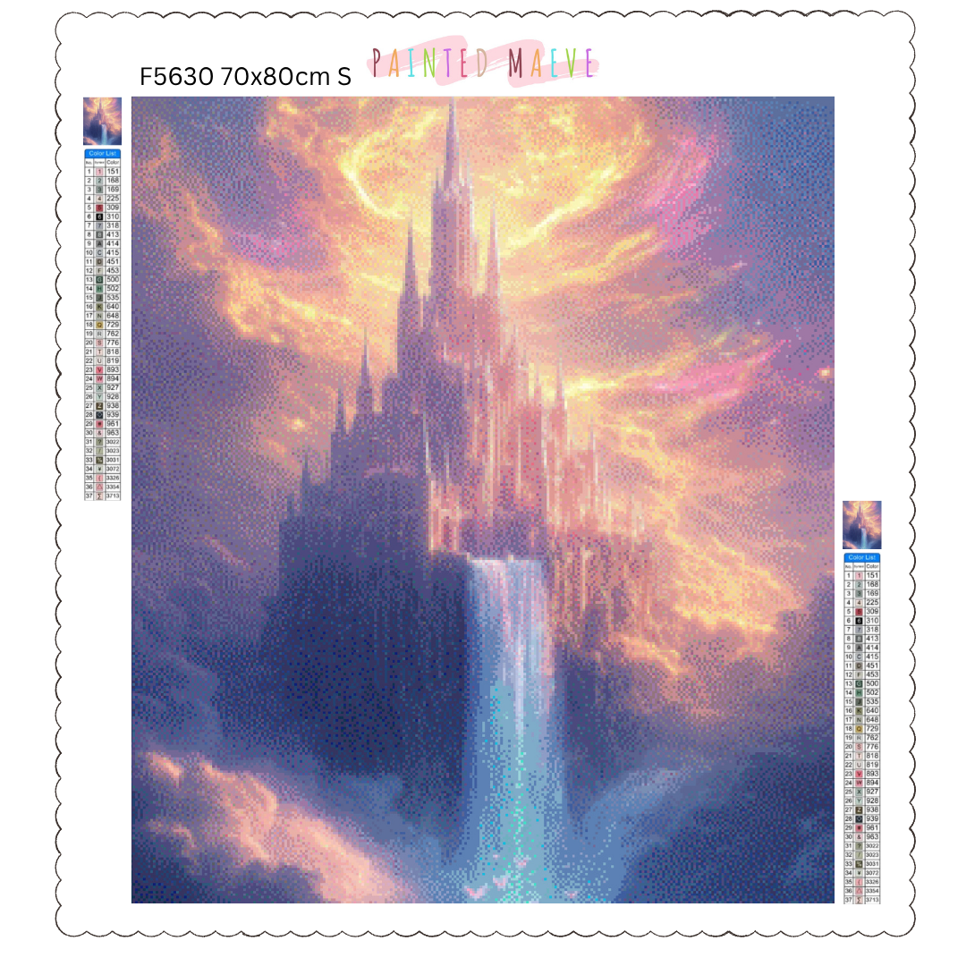 Castle in the Sky: Diamond Painting Collection
