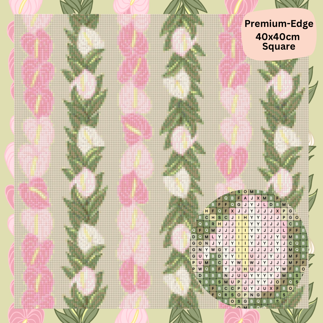 Anthurium Lei: Diamond Painting Collection
