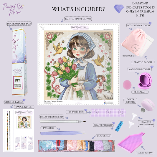 The Little Cottage Gardener: Hand-Rendered Diamond Painting