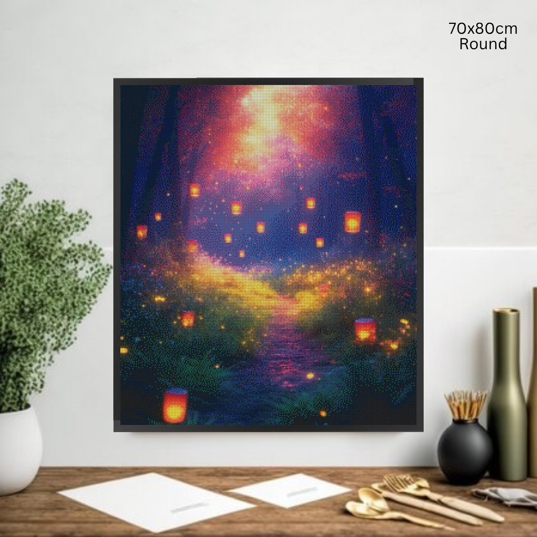 Mystic Lantern Isle: Diamond Painting Collection