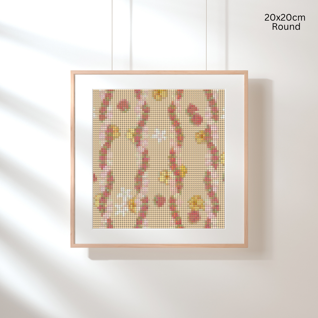 Twisted Pikake & Rosebud Lei: Diamond Painting Collection
