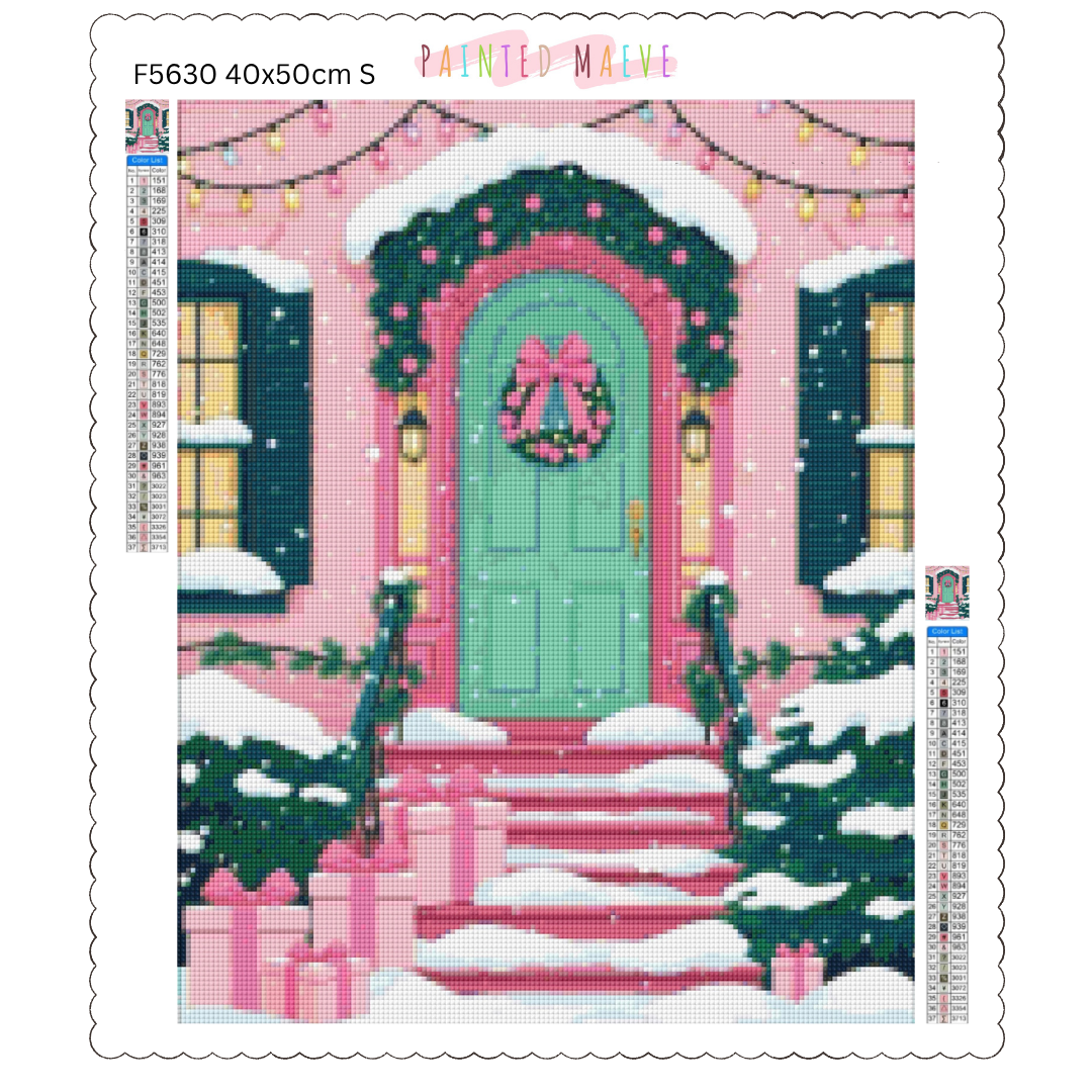 Pinky Present Porch: Diamond Painting Christmas Collection