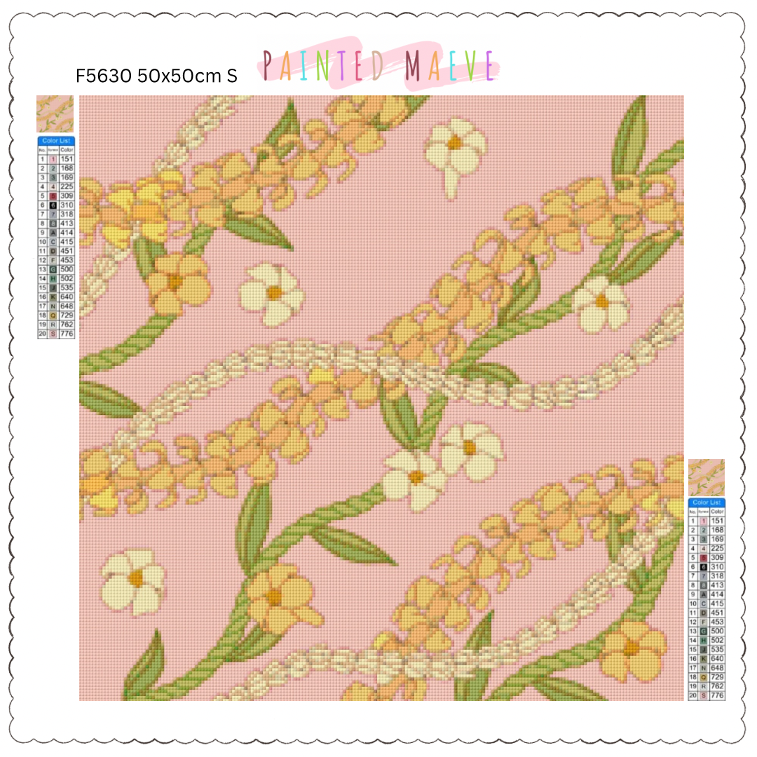 Puakenikeni & Pikake: Diamond Painting Collection