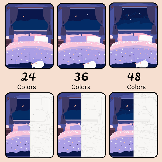 Sweet Dreams: Paint-by-Number Collection (24/36/48 colors | No Frame)