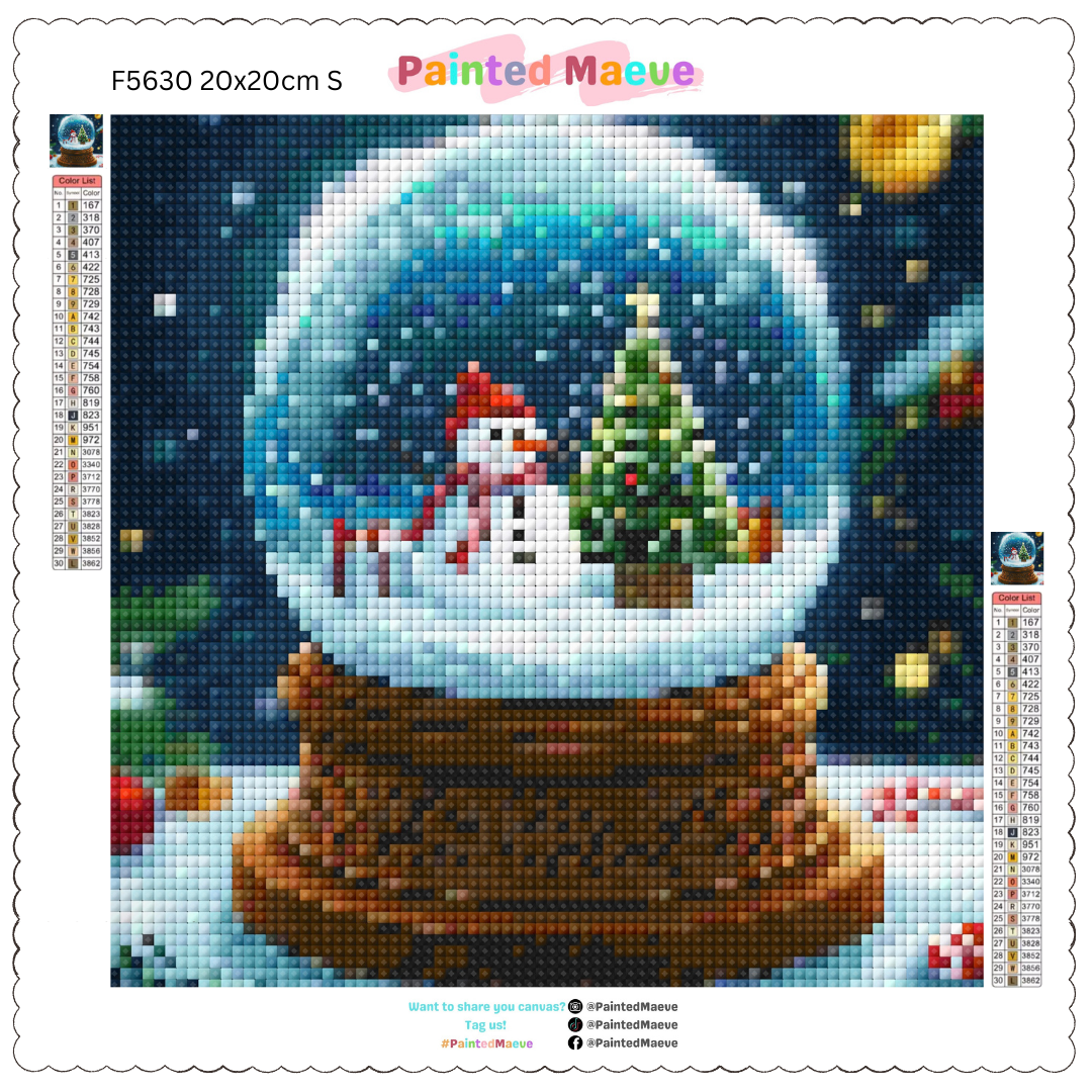 Frosty’s Globe: Diamond Painting Christmas Collection