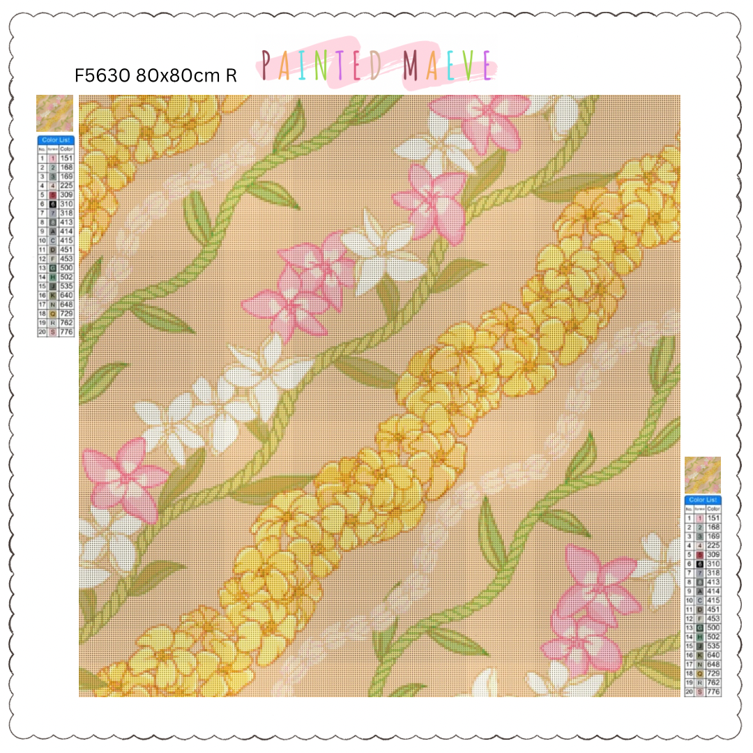 Pikake, Puakenikeni & Plumeria: Diamond Painting Collection