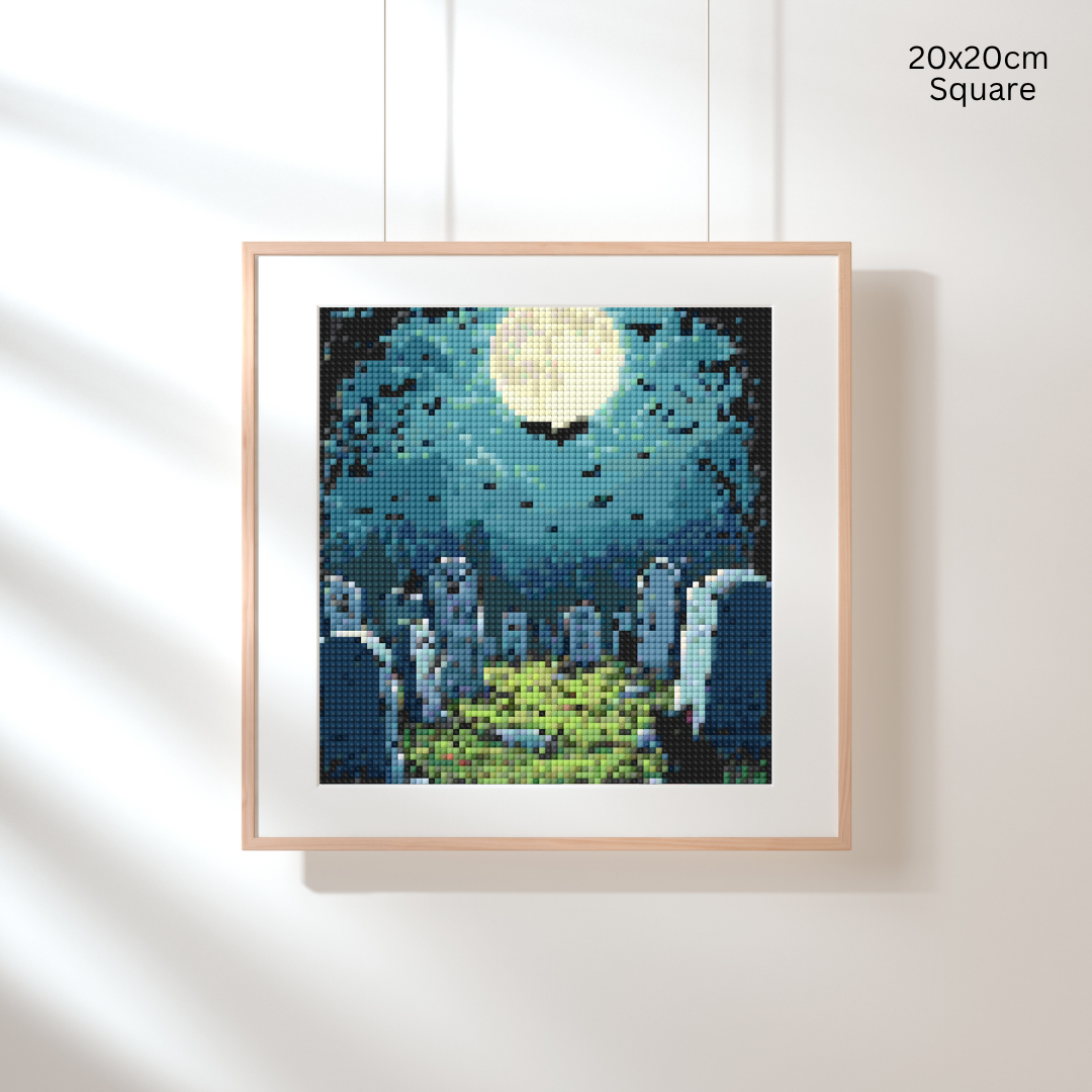 Spooky Cemetary: Diamond Painting Halloween Collection