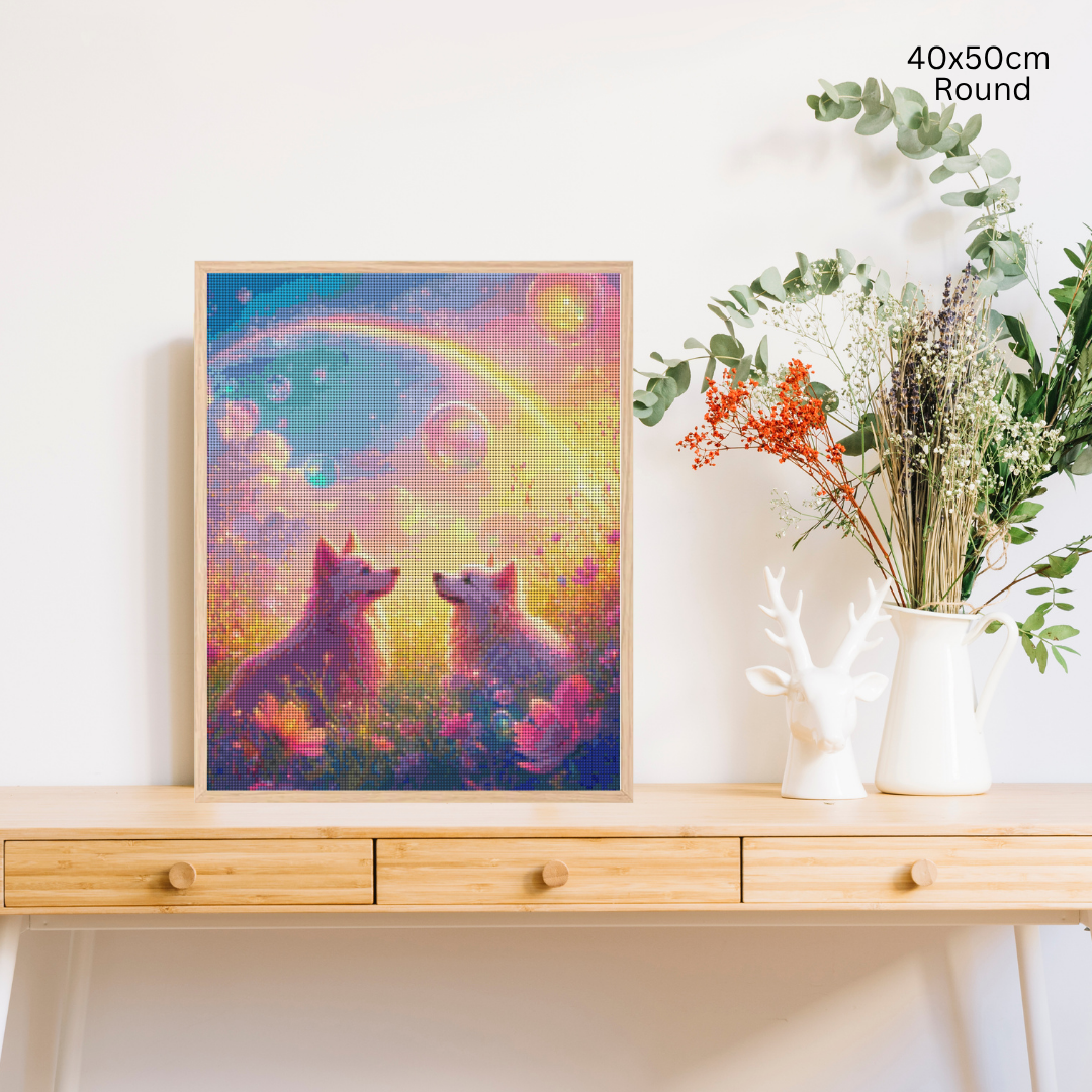 Rainbow Paws & Bubble Dreams: Diamond Painting Collection