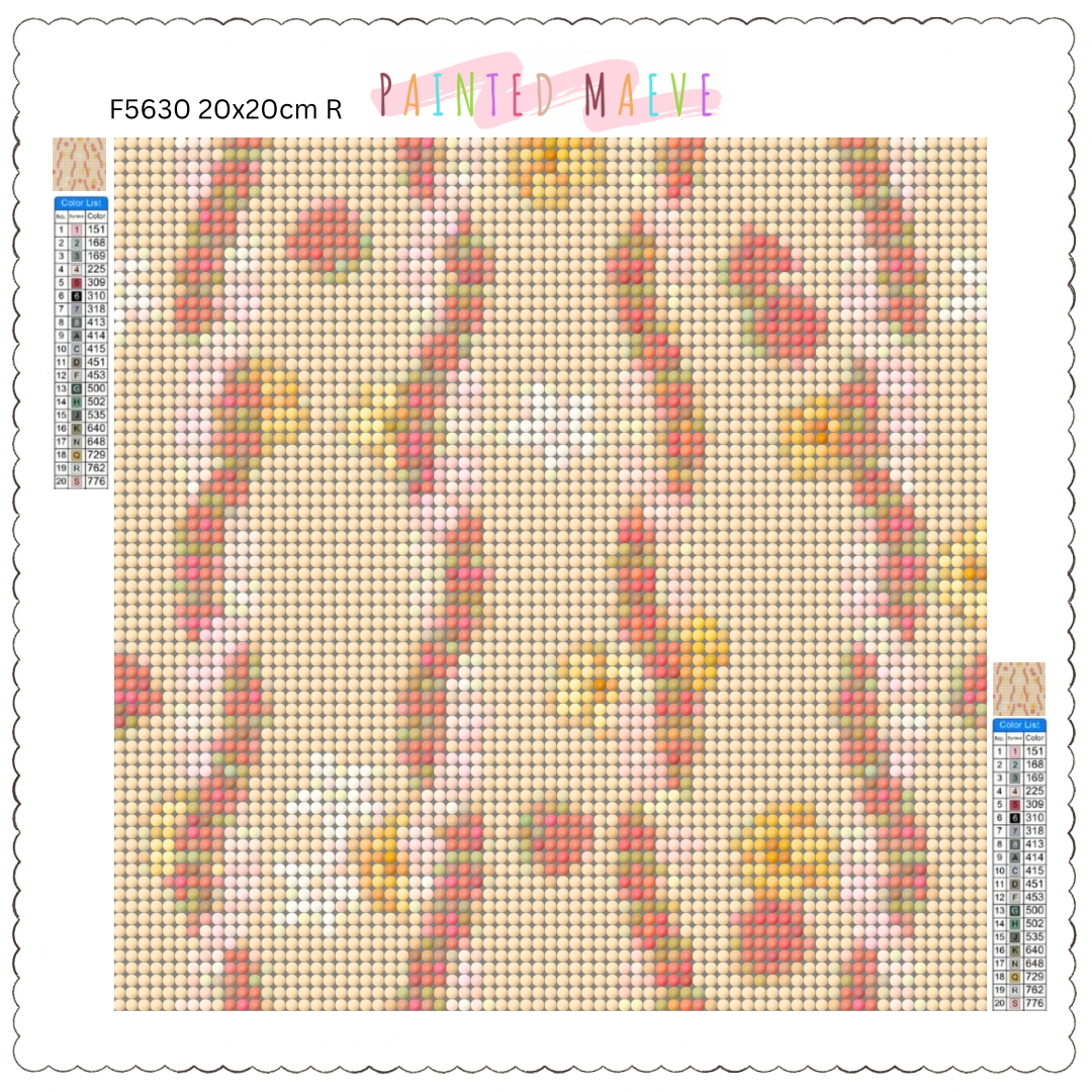 Twisted Pikake & Rosebud Lei: Diamond Painting Collection