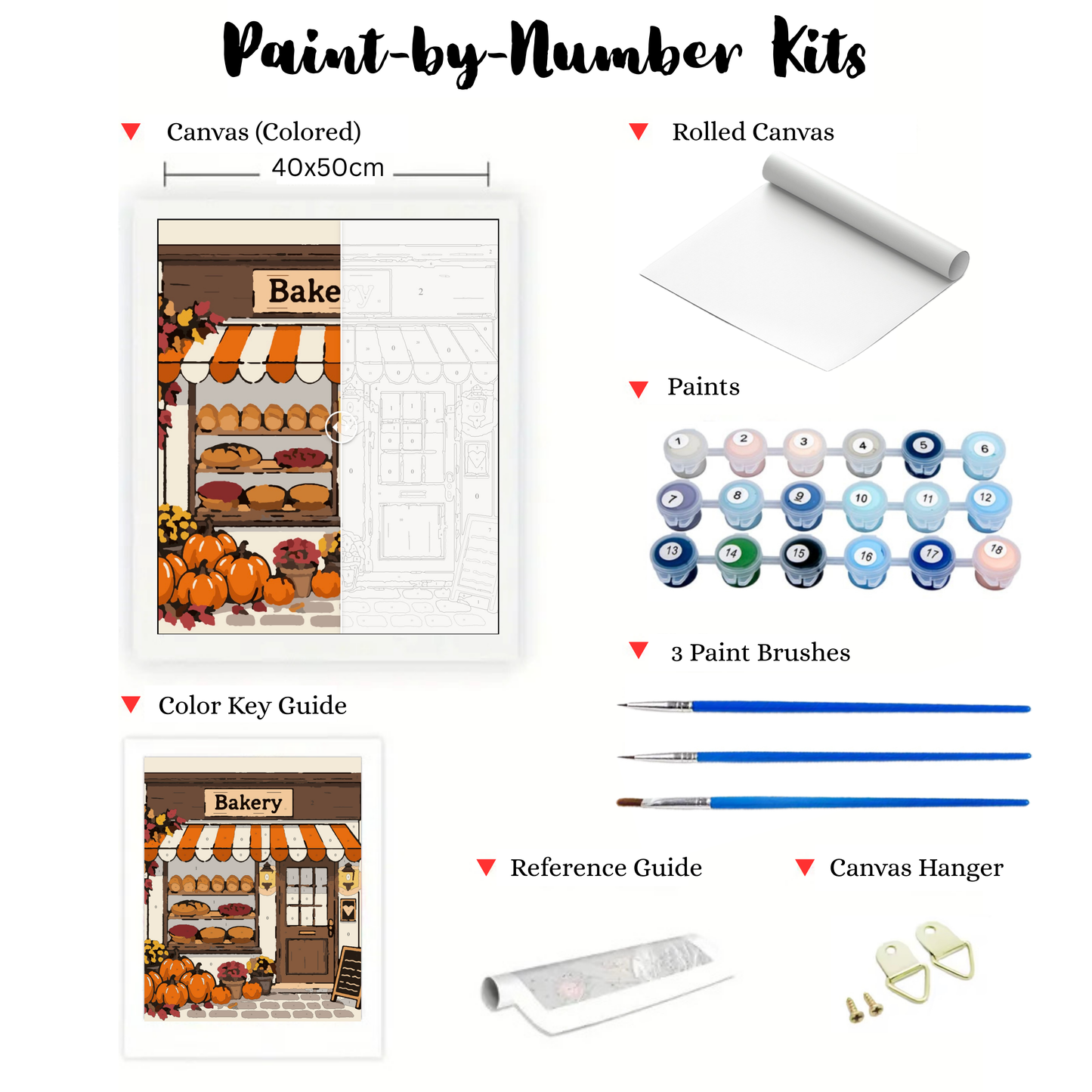 Autumn Harvest Bakery: Paint-by-Number Collection (24/36/48 colors | No Frame)