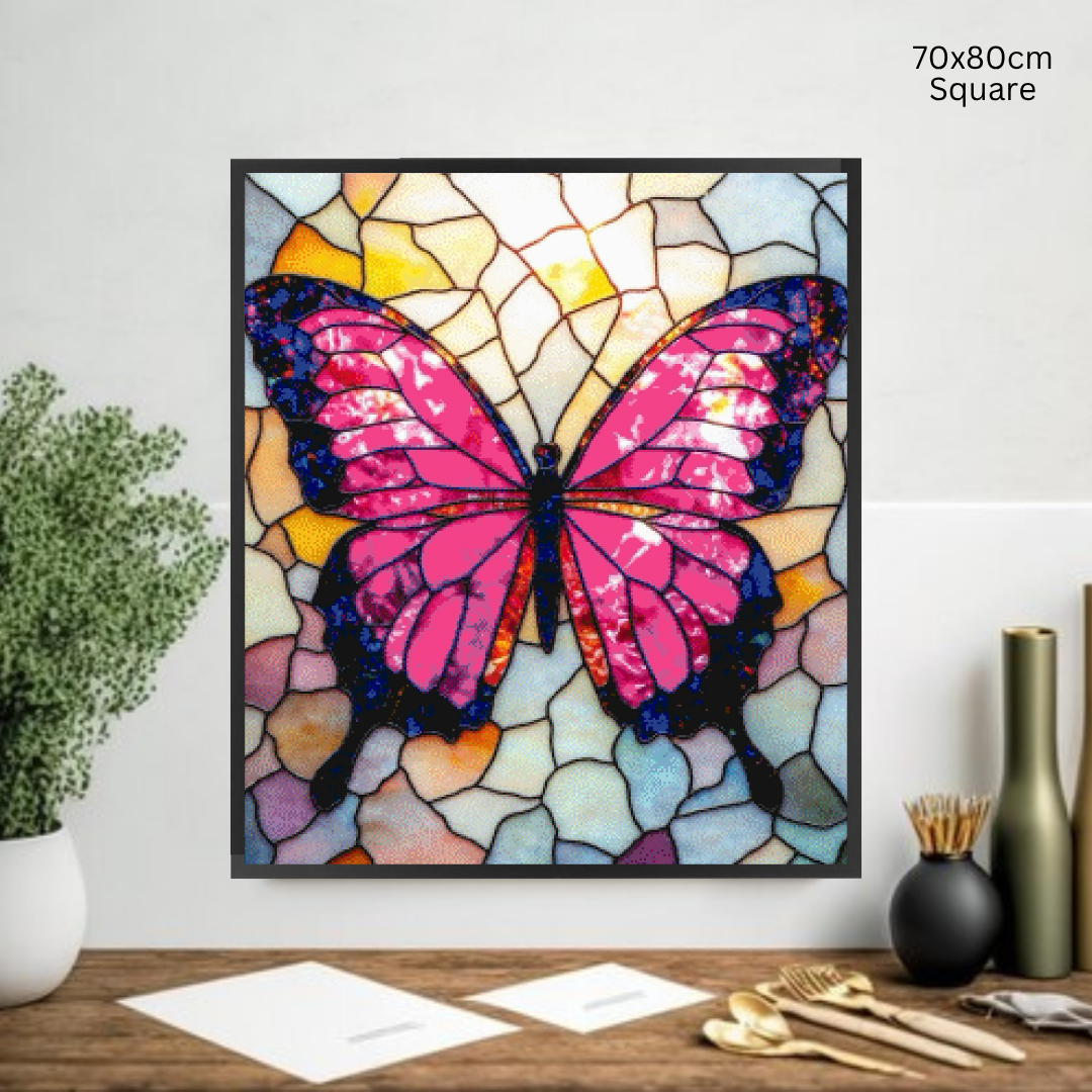 Butterfly Mosaic: Diamond Painting Collection