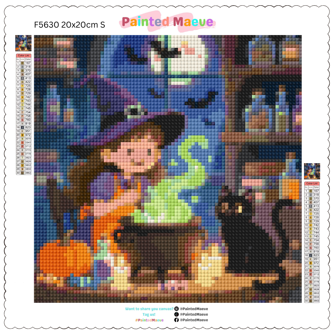 Potion & Purrs: Diamond Painting Halloween Collection