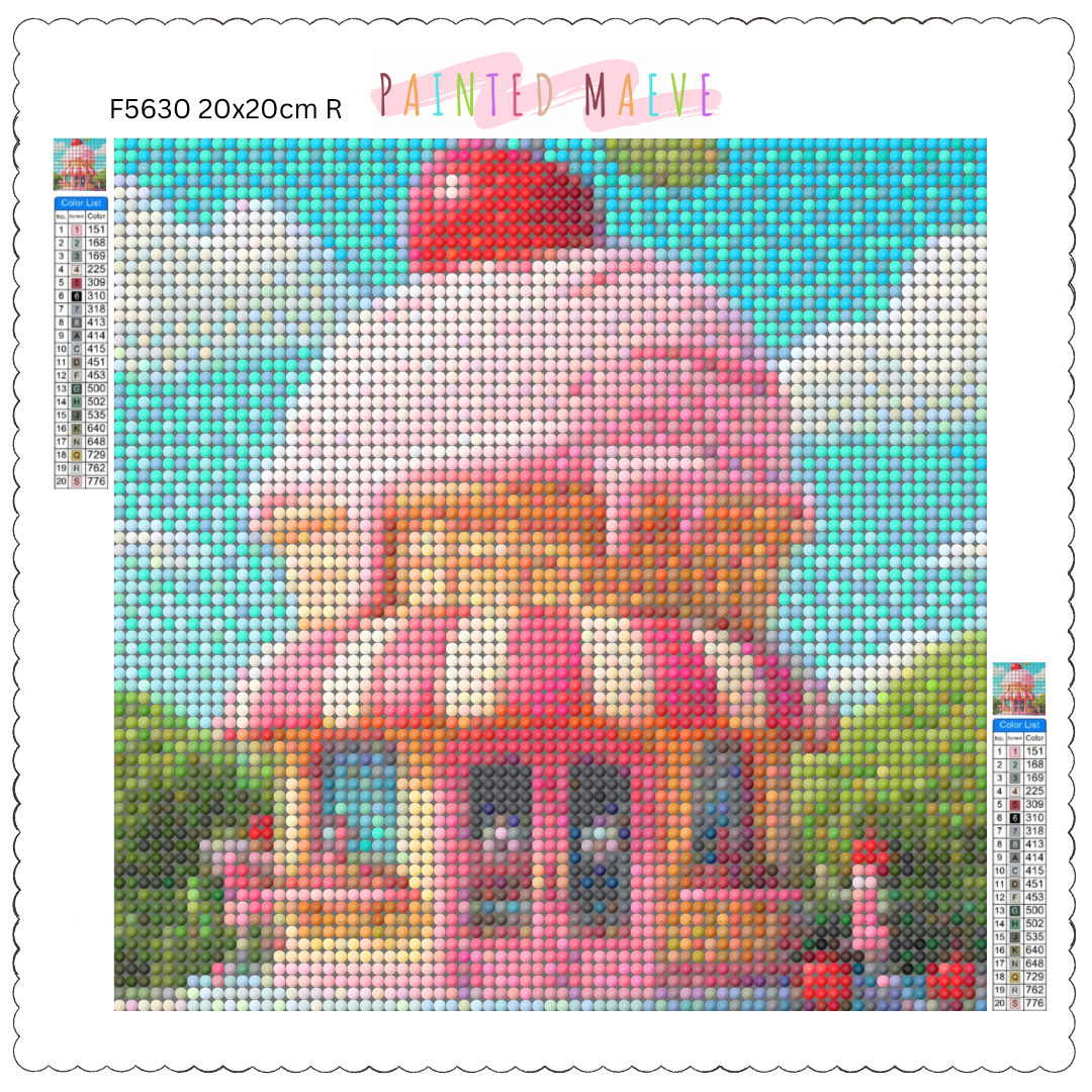 Strawberry Ice Cream Shop: Diamond Painting Collection