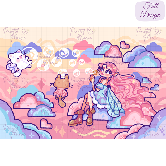 Fairy Bubbles Hand-Rendered Diamond Painting