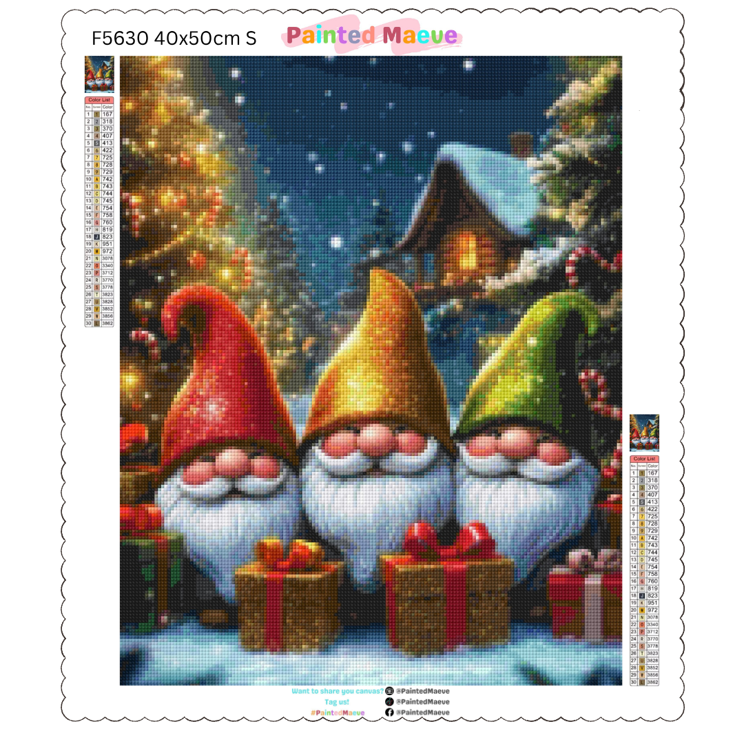 Gnome for the Holidays: Diamond Painting Christmas Collection