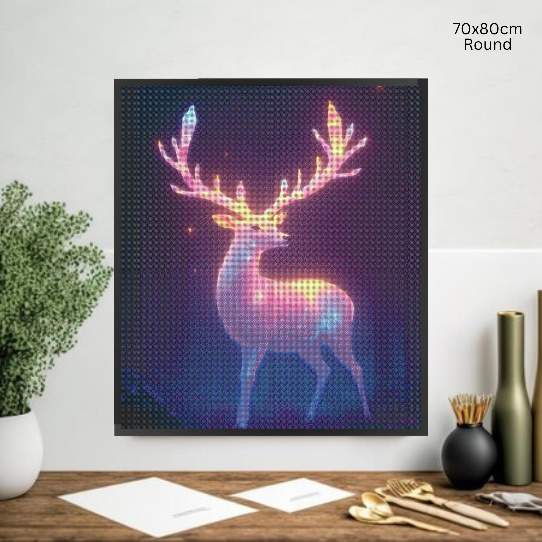 Antler Glow: Diamond Painting Collection