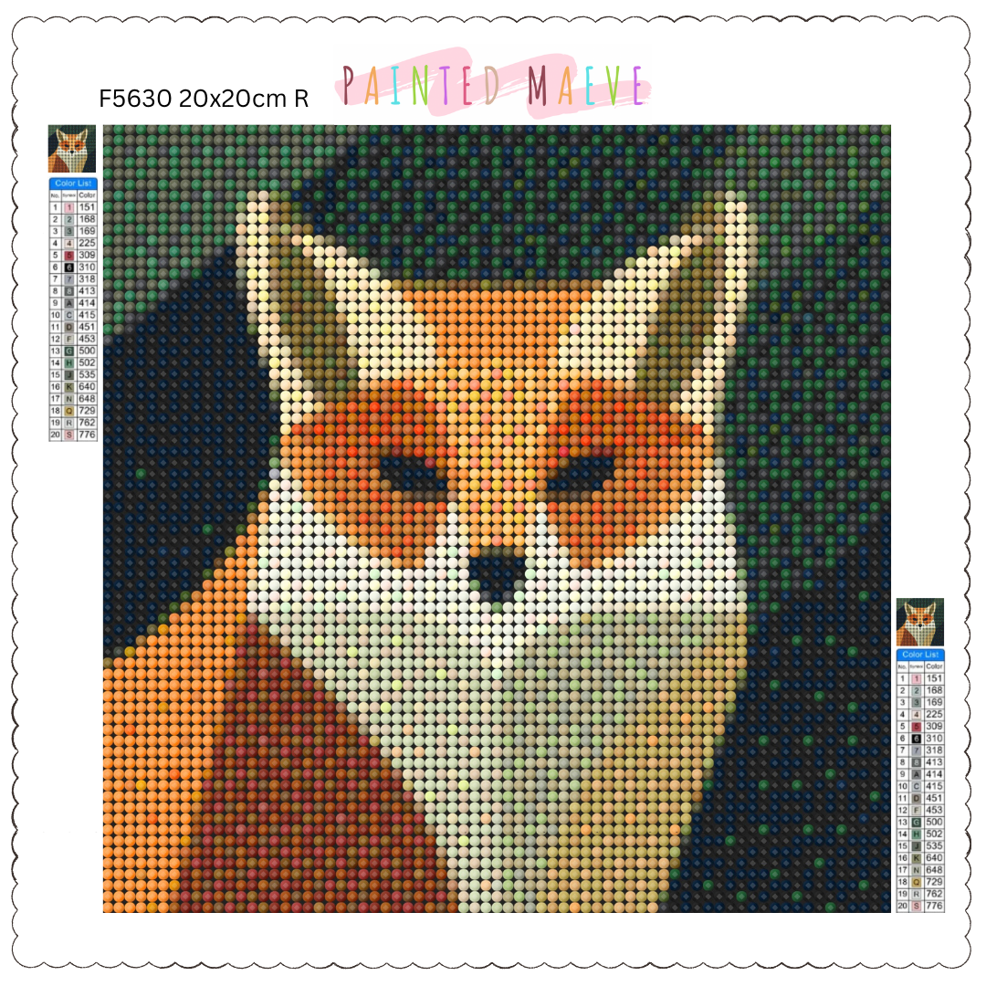 Colors of a Fox: MINI Diamond Painting Collection