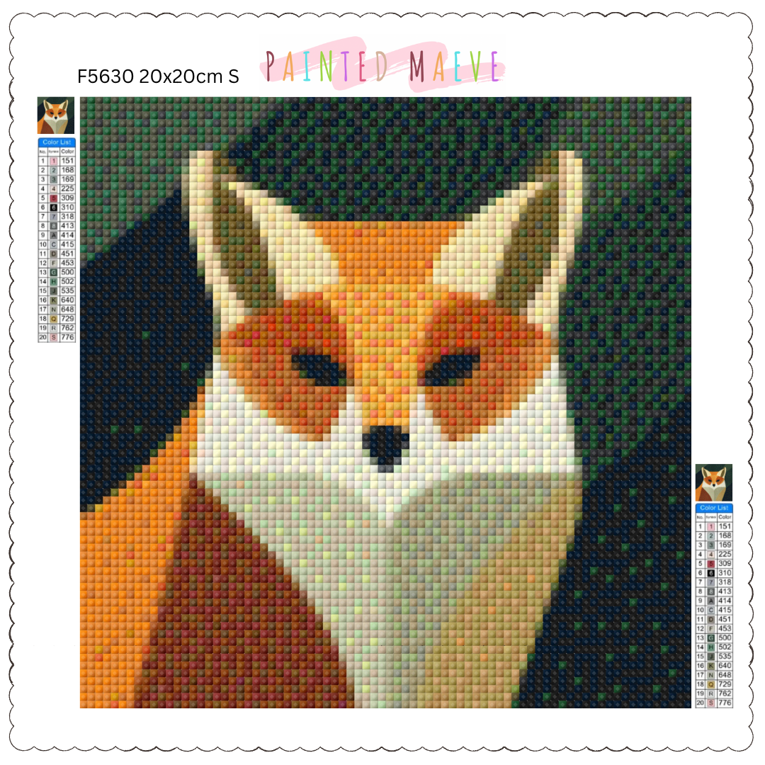 Colors of a Fox: MINI Diamond Painting Collection