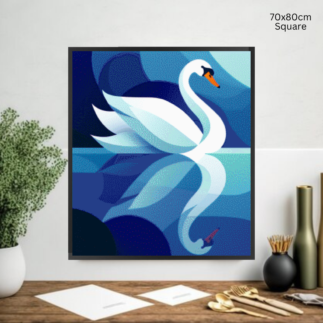 Reflections in Blue: Diamond Painting Collection