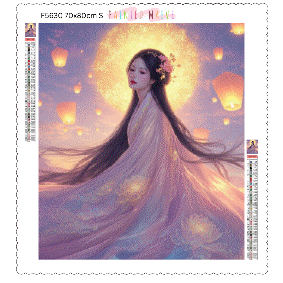 Lotus Princess: Diamond Painting Collection
