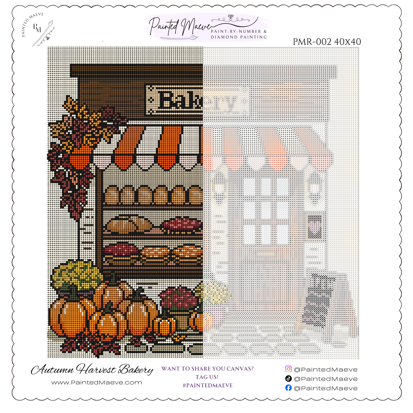 Autumn Harvest Bakery: Hand-Rendered Diamond Painting Collection