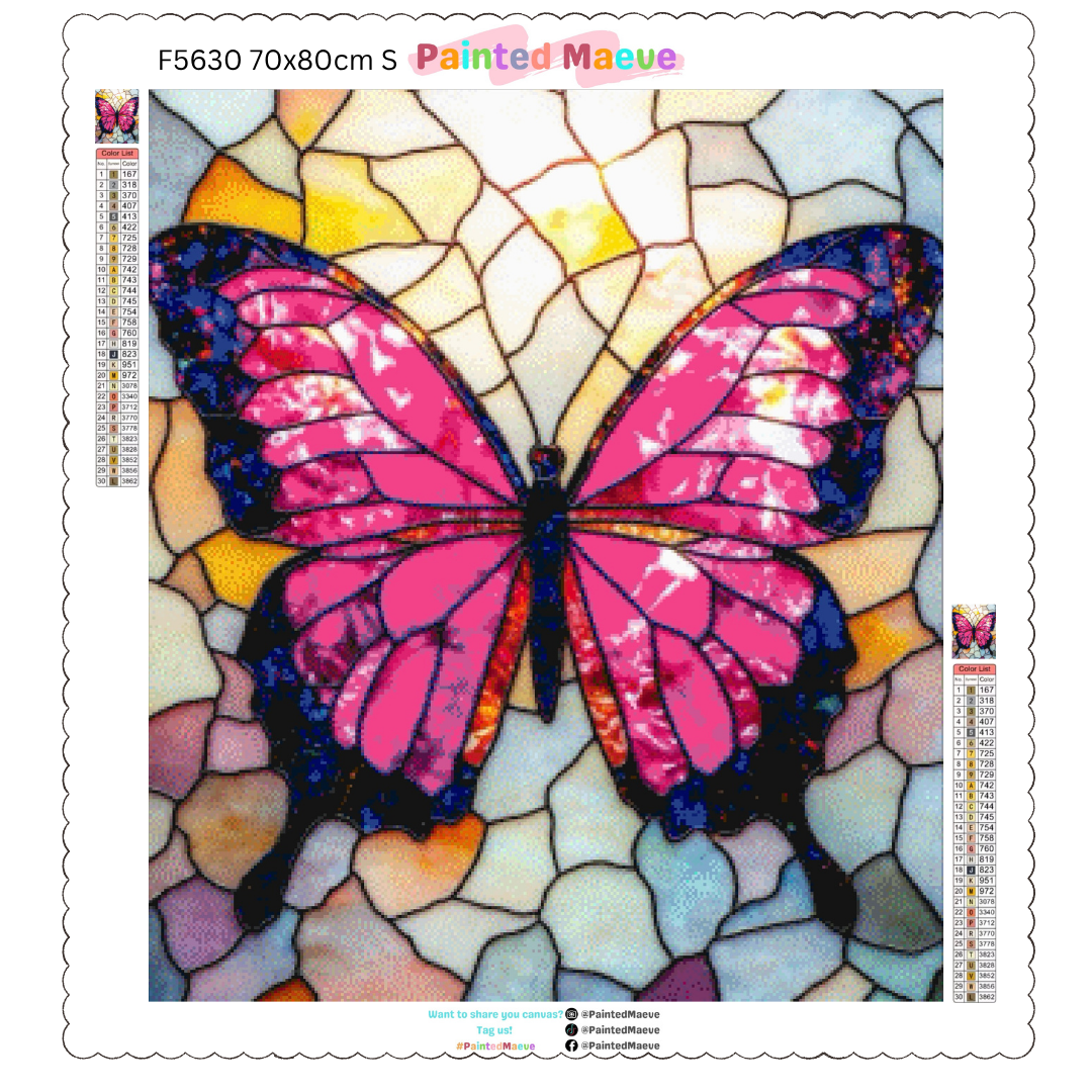 Butterfly Mosaic: Diamond Painting Collection