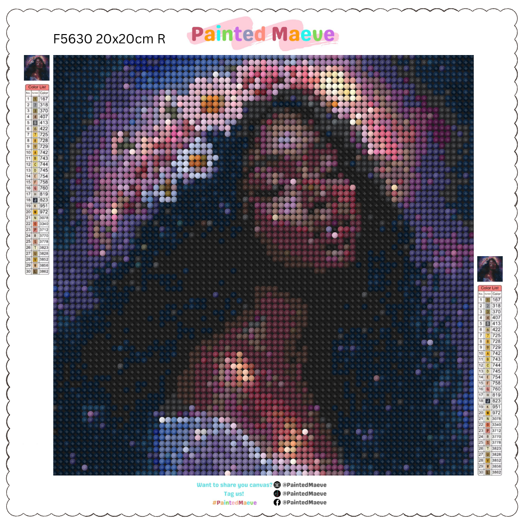 Floral Crown Goddess: Diamond Painting Collection