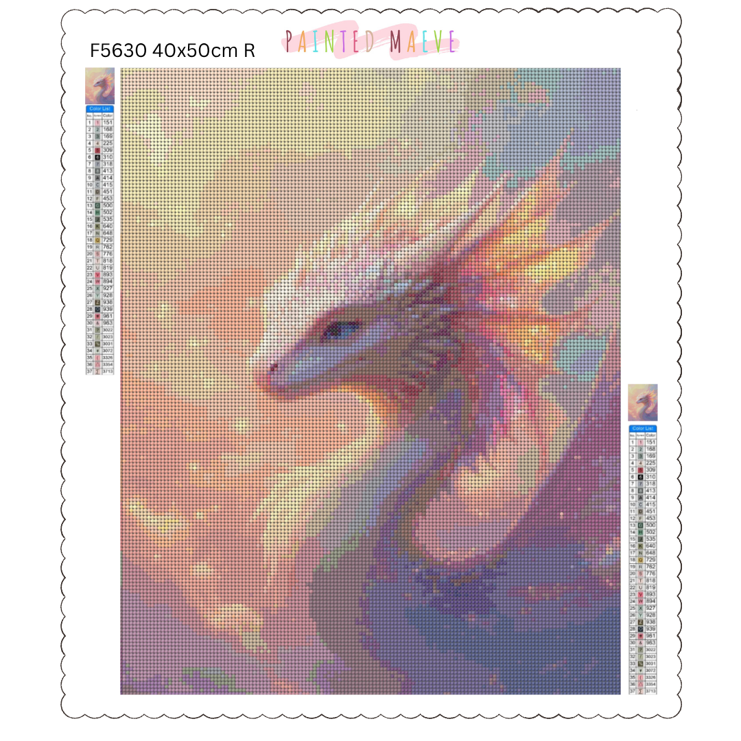 Dragon Grace: Diamond Painting Collection