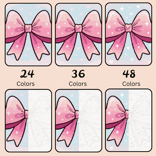 Maeve’s Ribbon: Paint-by-Number Collection (24/36/48 colors | No Frame)