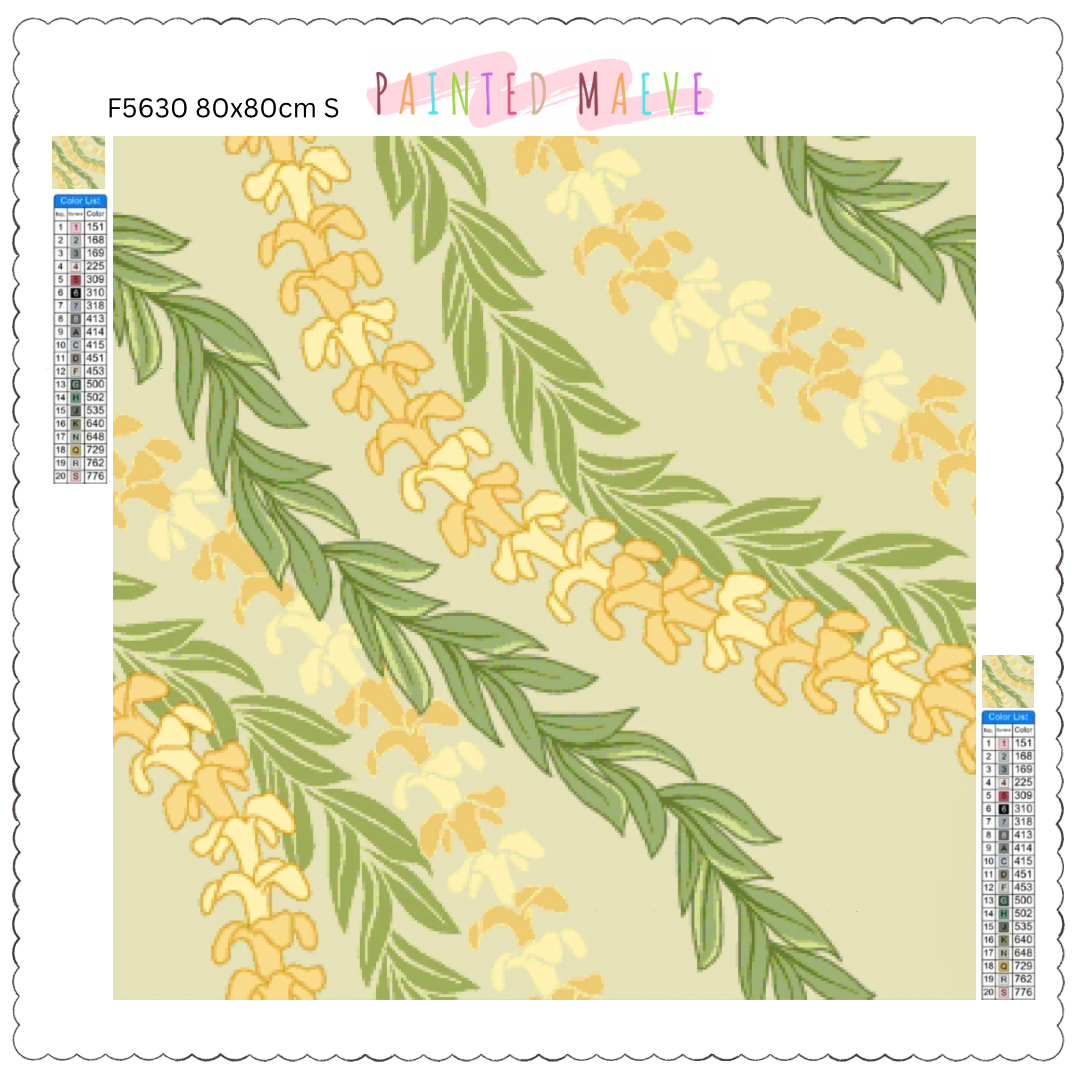 Puakenikeni Lei: Diamond Painting Collection