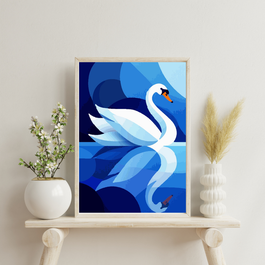 Reflections in Blue: Paint-by-Number Collection (24/36/48 colors | No Frame)