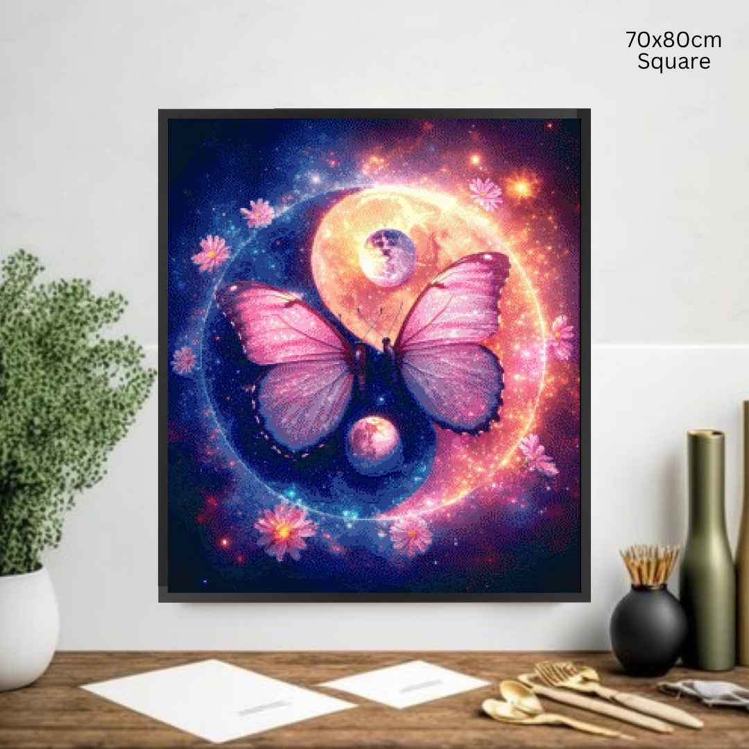 Cosmic Yin Yang Harmony: Diamond Painting Collection