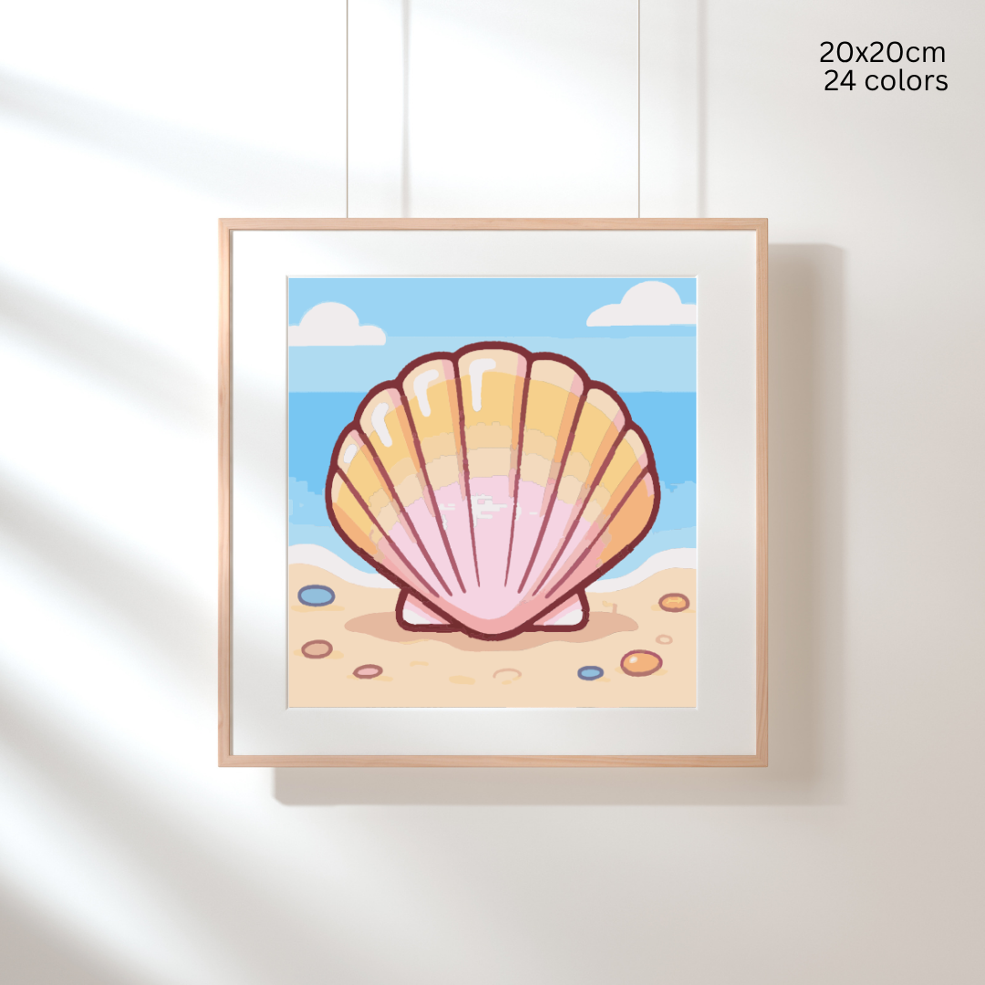 Shell by the Sea: Paint-by-Number Collection (24/36/48 colors | No Frame)