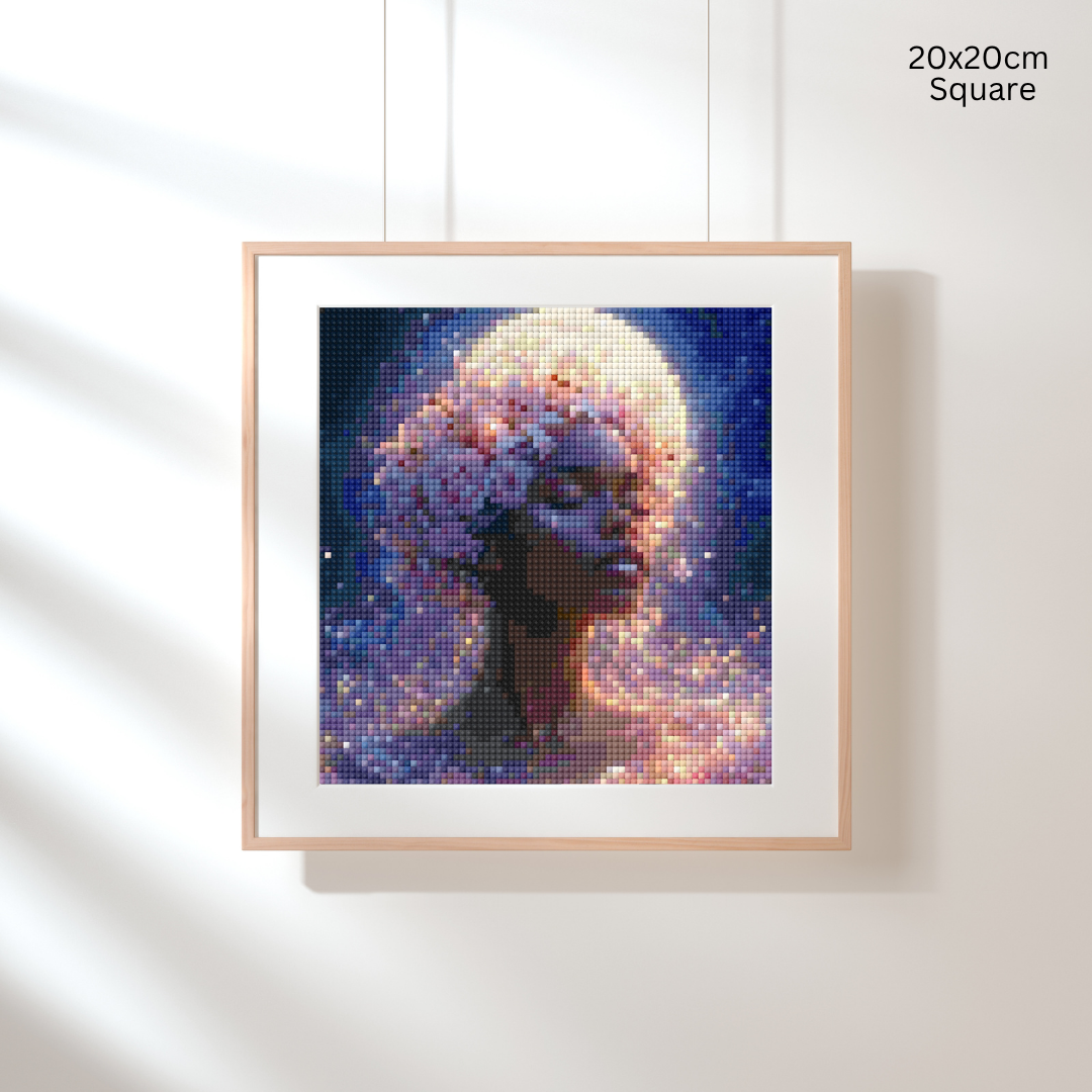 Pink Rose Deity: Diamond Painting Collection