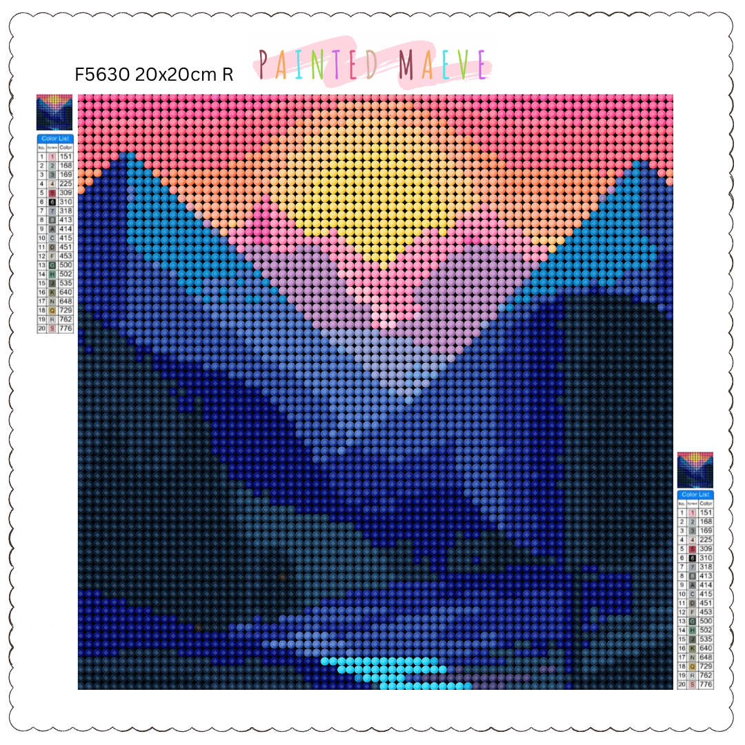 Mountain Dusk: Diamond Painting Collection