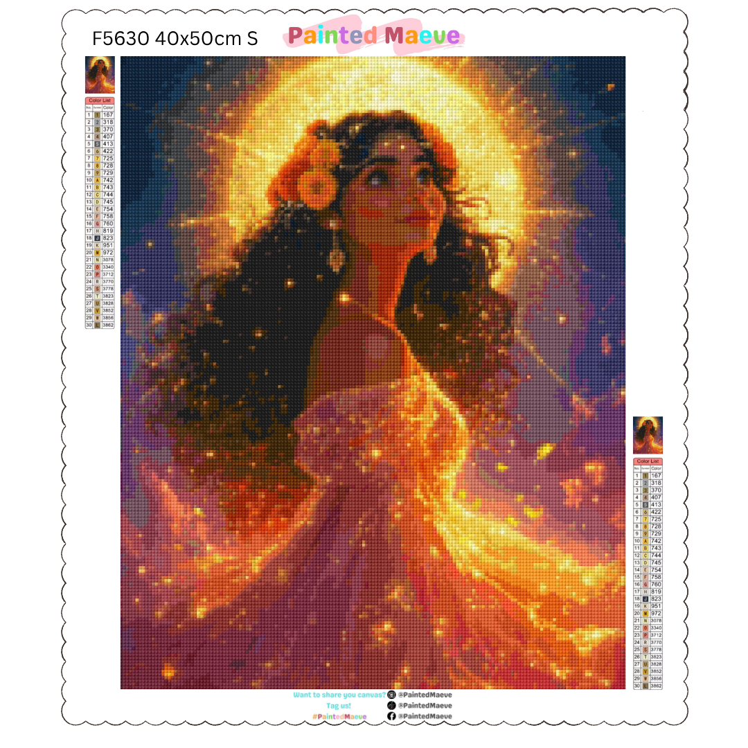 Ethereal Latina: Diamond Painting Collection