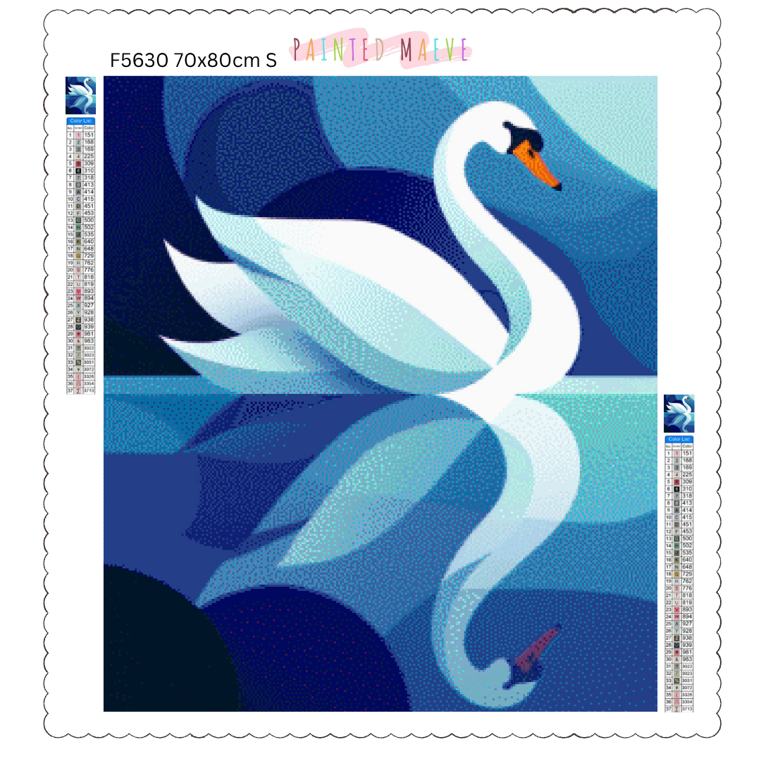 Reflections in Blue: Diamond Painting Collection