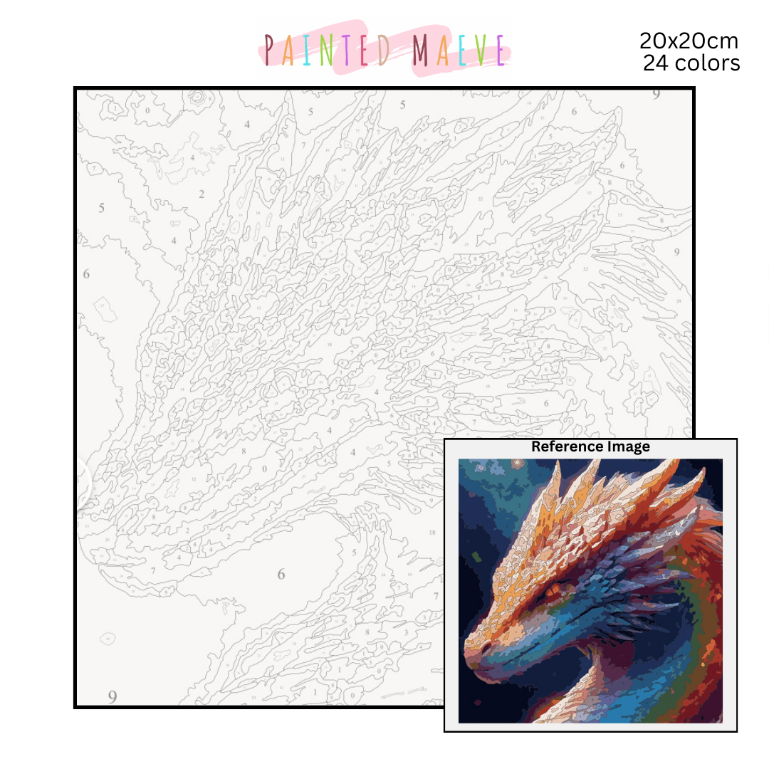 Stardust Serpent: Paint-by-Number Collection (24/36/48 colors | No Frame)