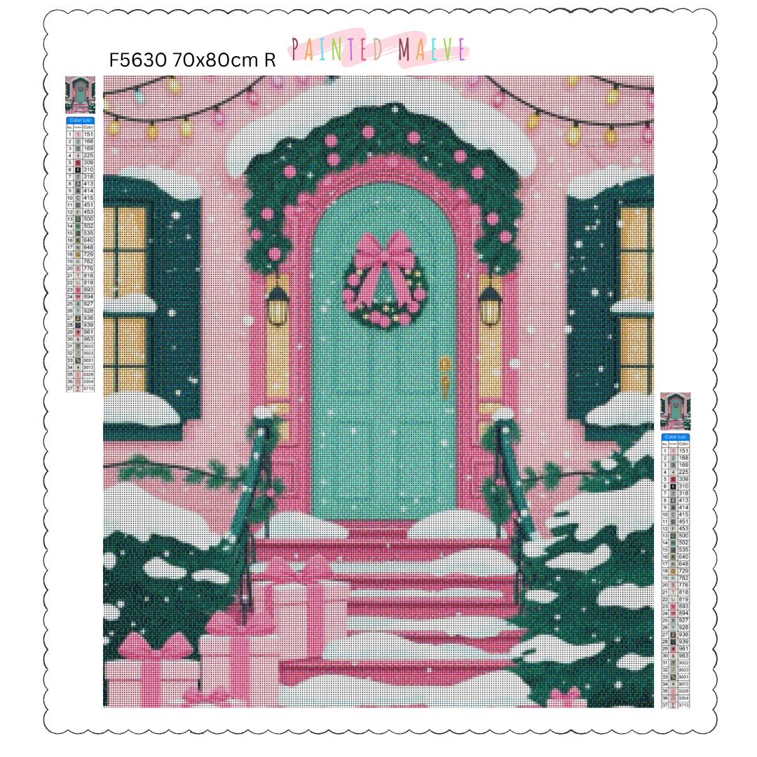 Pinky Present Porch: Diamond Painting Christmas Collection