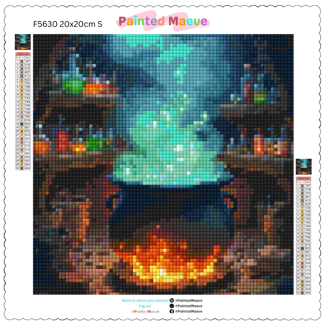 Enchanted Cauldron: Diamond Painting Halloween Collection