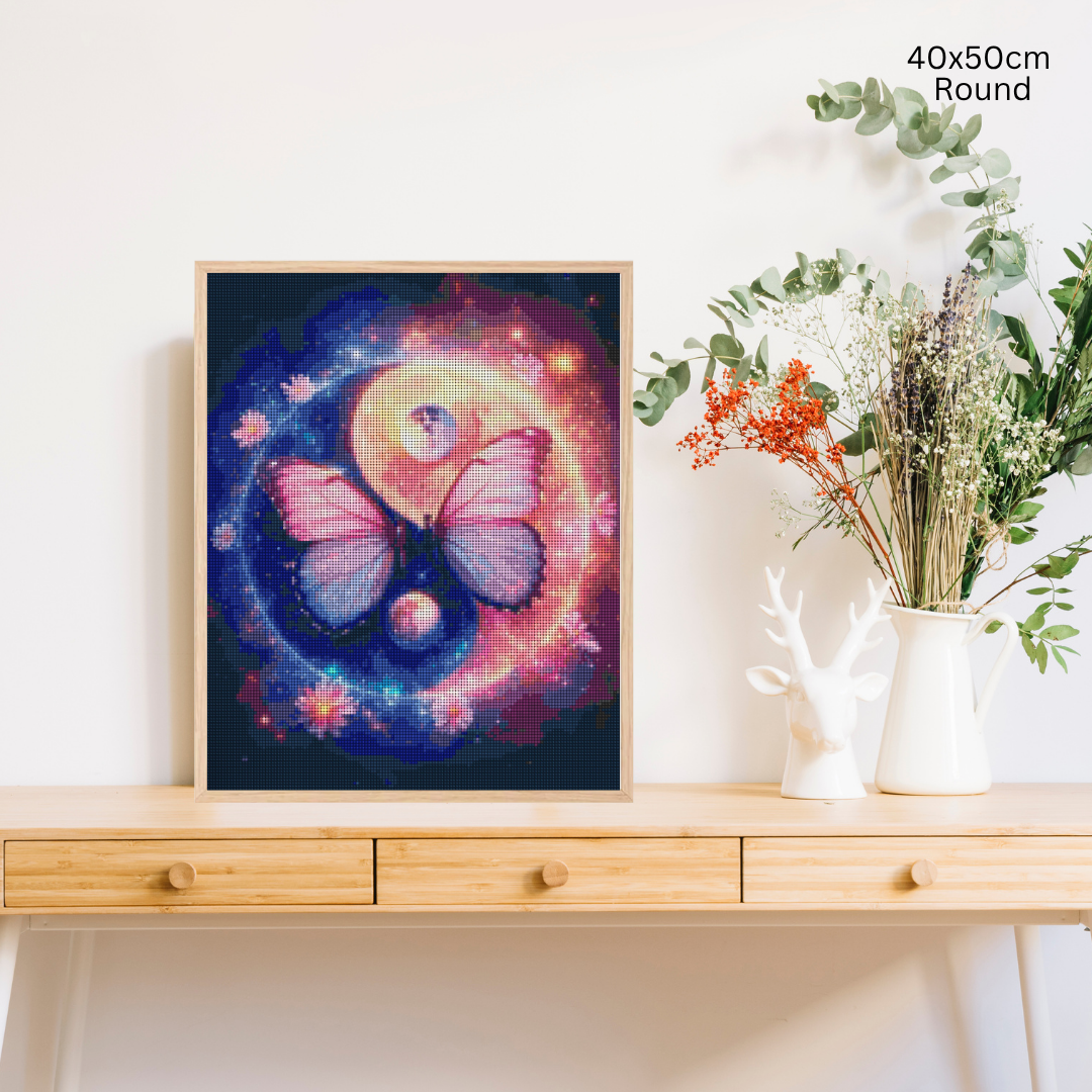 Cosmic Yin Yang Harmony: Diamond Painting Collection